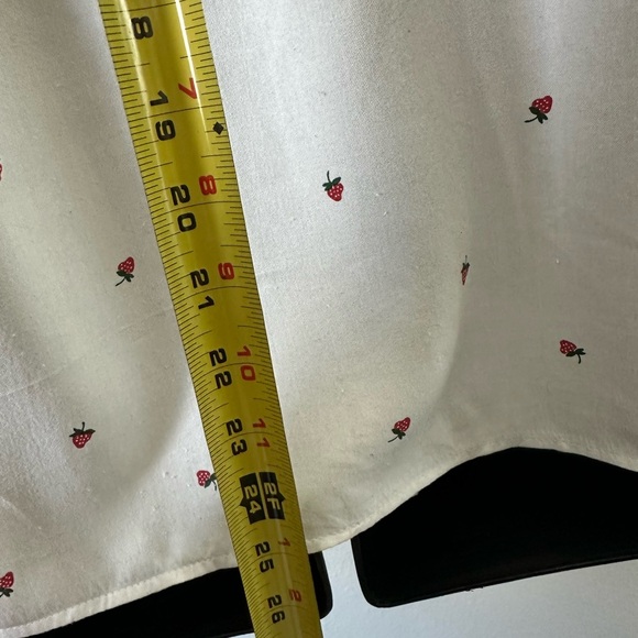 Rails White Button Down Shirt with Red Print - Picture 9 of 11